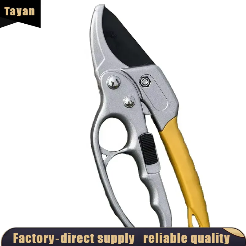 Pruning Shears - EE1 고탄소강 SK5 블레이드 래칫 전정가위,