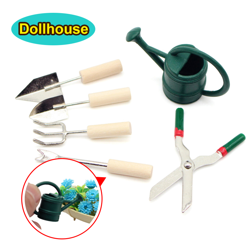 Gardening Tools For Home - 1/12 인형집 시뮬레이션 물뿌리개 삽 가위