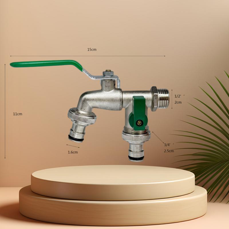 Gardening Tools Water - 1개입 아연 합금 수도꼭지 1/2'' 3/4''