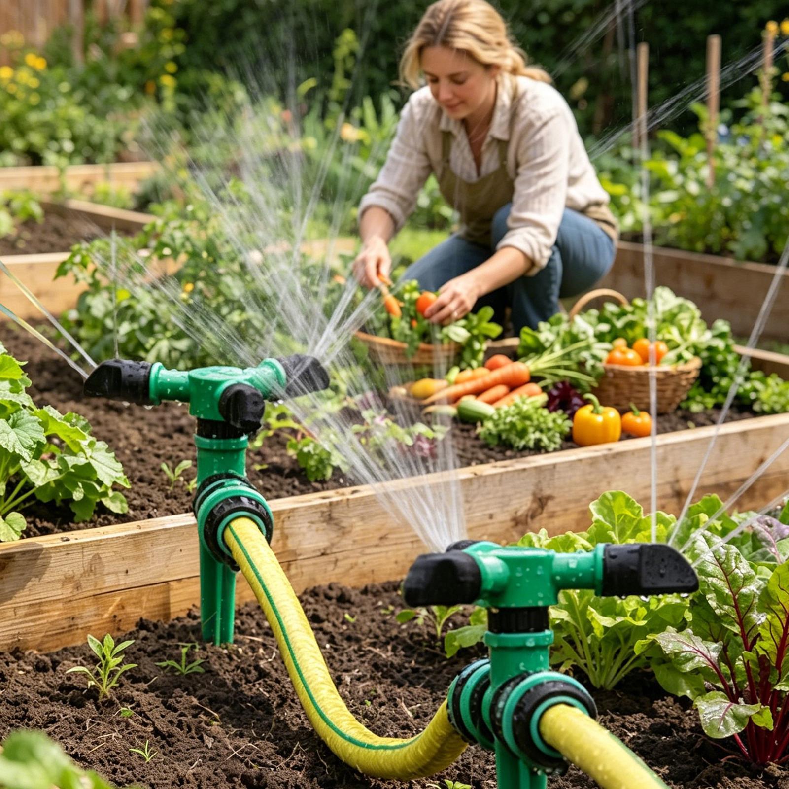 정원 잔디 관개용 자동 회전식 물 스프링클러 360도  - Gardening Tools Water 리뷰 및 가격