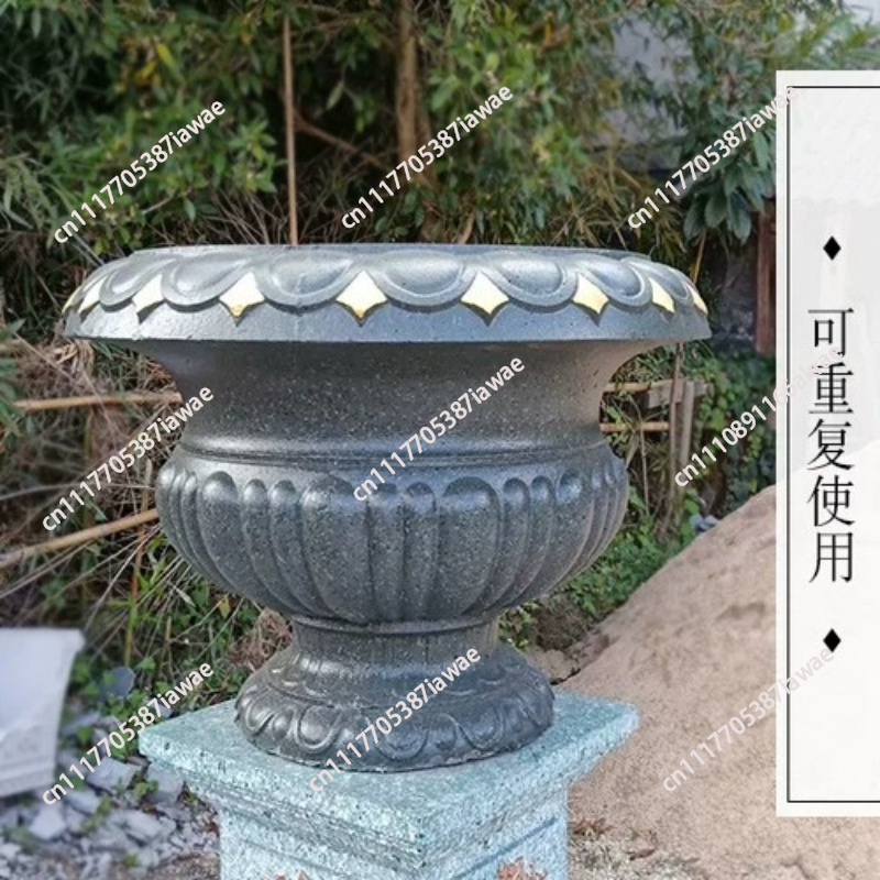 대형 원형 유럽풍 콘크리트 화분 몰드 재사용 가능한 플 - Gardening Tool Diy 리뷰 및 가격