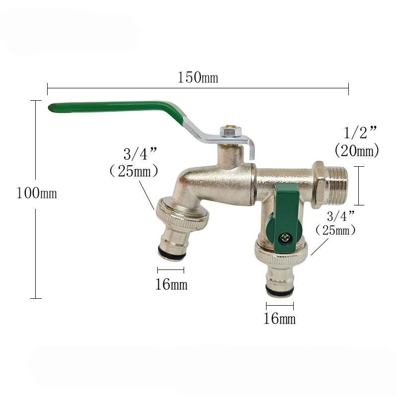 1개입 아연 합금 수도꼭지 1/2'' 3/4'' 외부  - Gardening Tools Water 리뷰 및 가격