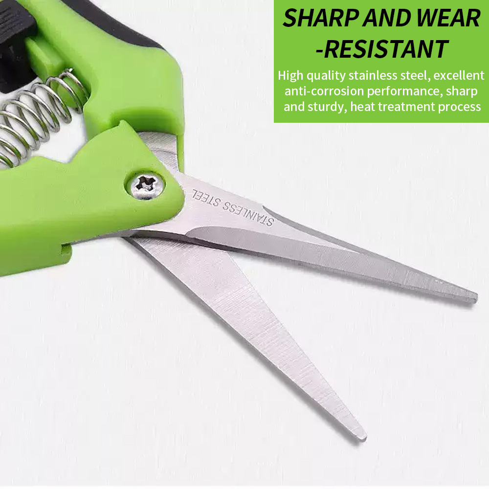 뾰족한 과일 수확 가위 1개 스프링 리셋 다용도 노동력 - Gardening Tools Uses 리뷰 및 가격