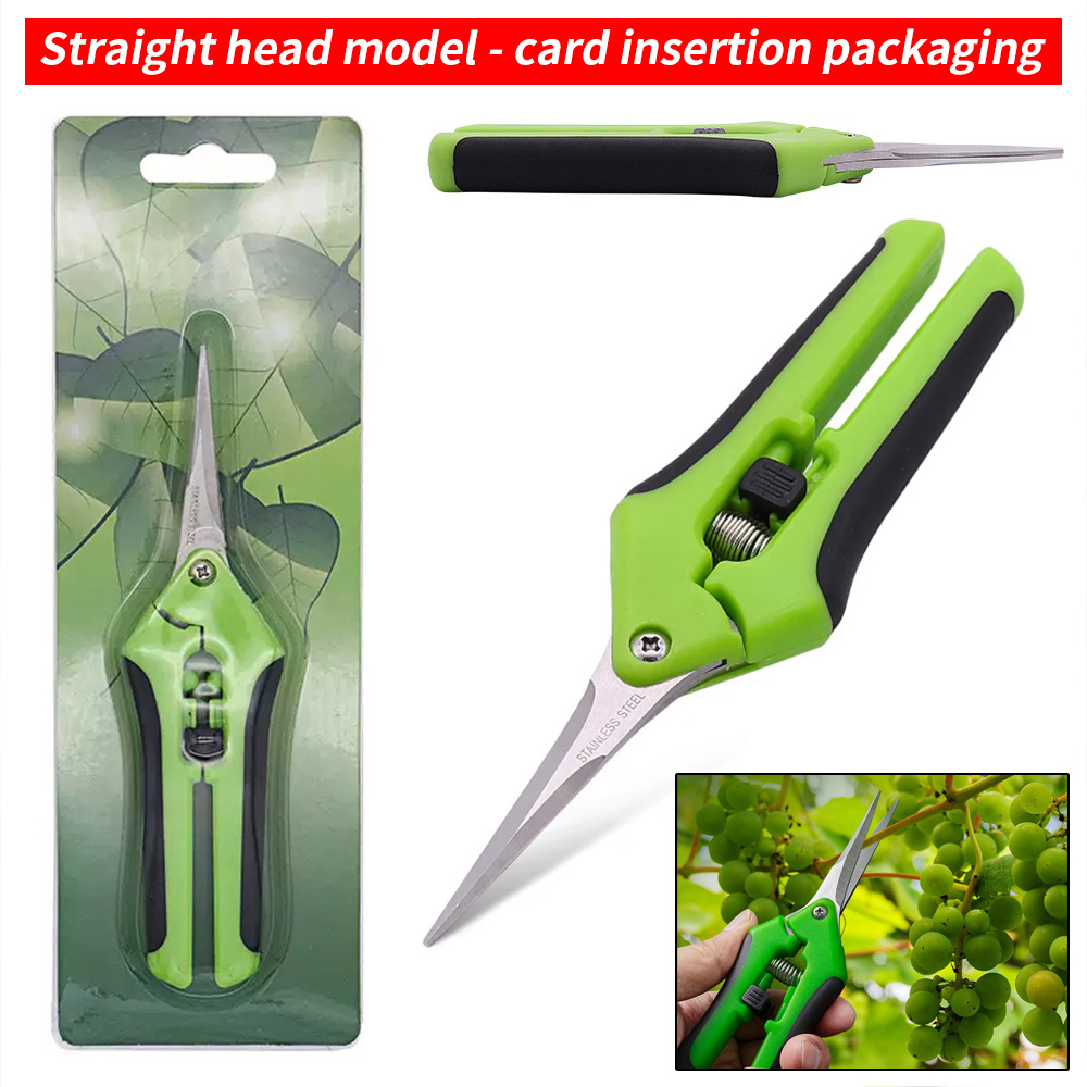 뾰족한 과일 수확 가위 1개 스프링 리셋 다용도 노동력 - Gardening Tools Uses 리뷰 및 가격