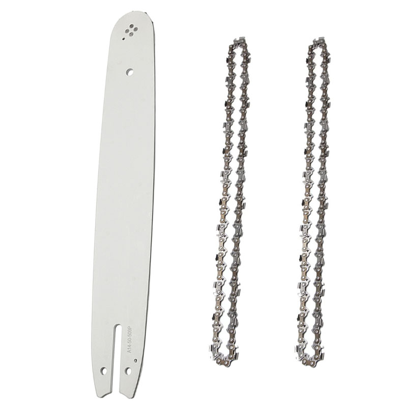 1 세트 14 인치 체인 톱 체인 가이드 바 + 2 톱 - Gardening Tools Guide 리뷰 및 가격