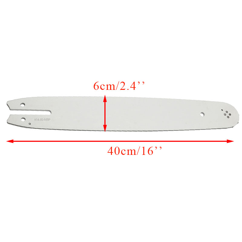 1 세트 14 인치 체인 톱 체인 가이드 바 + 2 톱 - Gardening Tools Guide 리뷰 및 가격